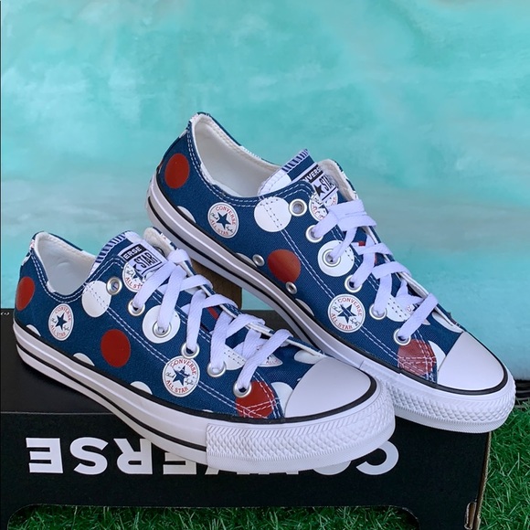 CONVERSE CTAS OX COURT BLUE/UNIVERSITY RED WMNS - Picture 2 of 16